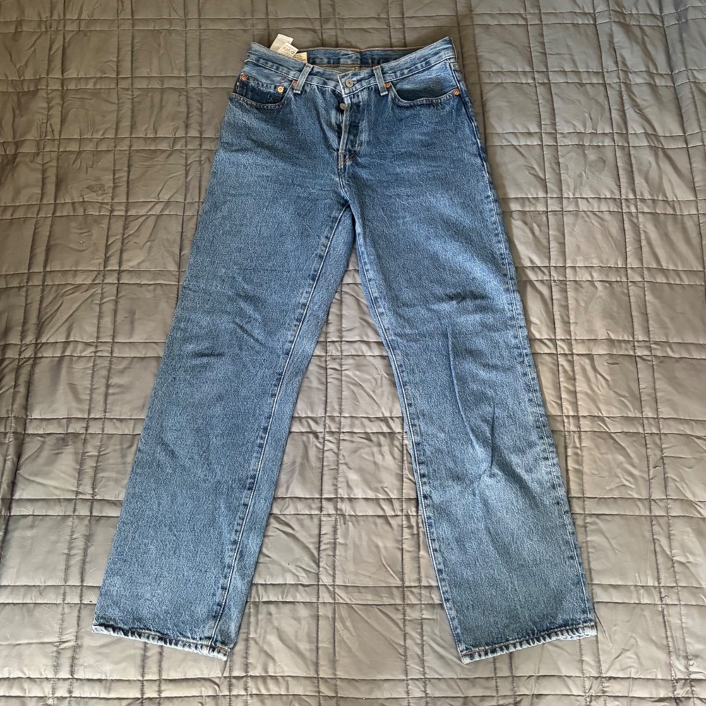 Levi's 501 '90s Women's Jeans 32x29 Blue Straight Leg Button Fly
